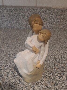 Willow Tree Mother and Child Figurine - White and Brown